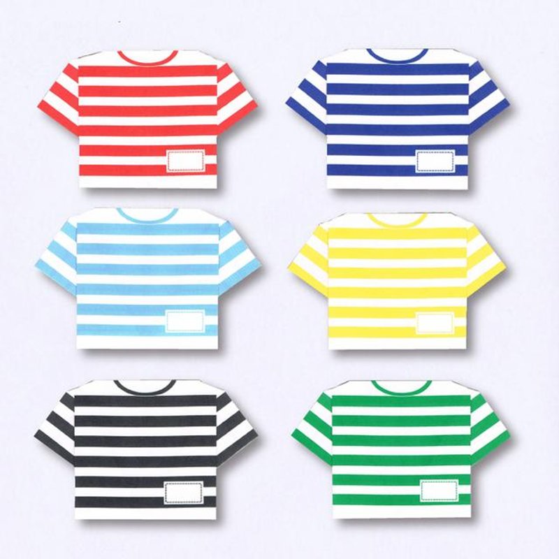 Origami Otegami type T-shirt set - 其他 - 纸 多色