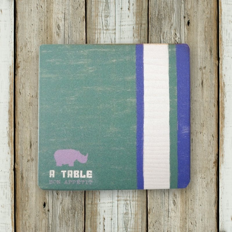 杯垫-实木-犀牛 - 杯垫 - 木头 多色