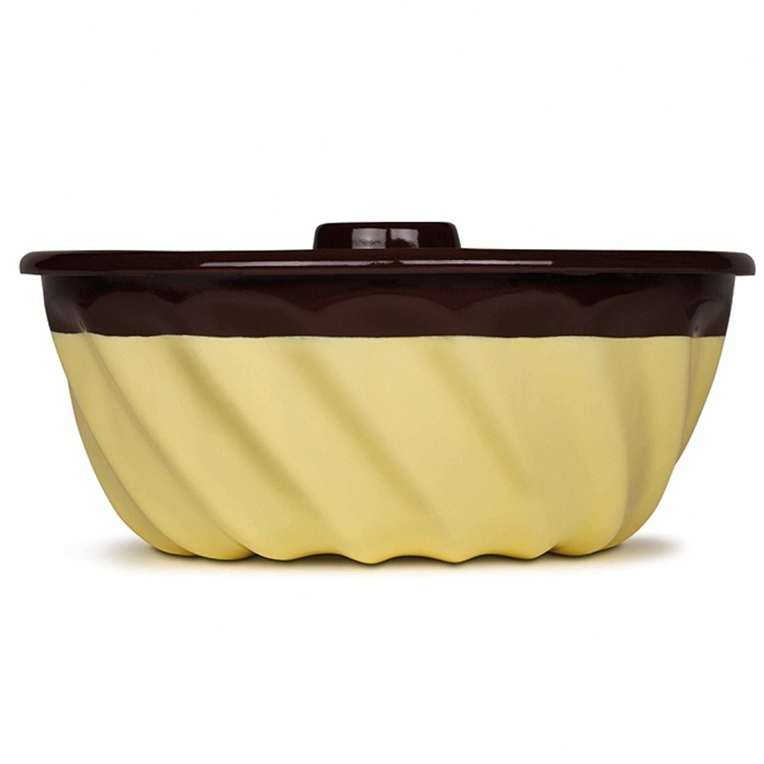 RIESS x Sarah Wiener联名款 珐琅年轮蛋糕模22cm(巧克力/香草黄) - 厨房用具 - 珐琅 黄色