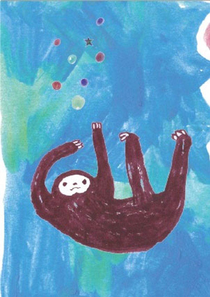 习惯明信片：：树懒 - 卡片/明信片 - 纸 绿色