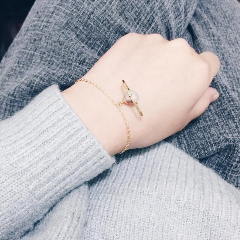 planet mission ☽ -星球任务细链手环 - 手链/手环 - 其他金属 