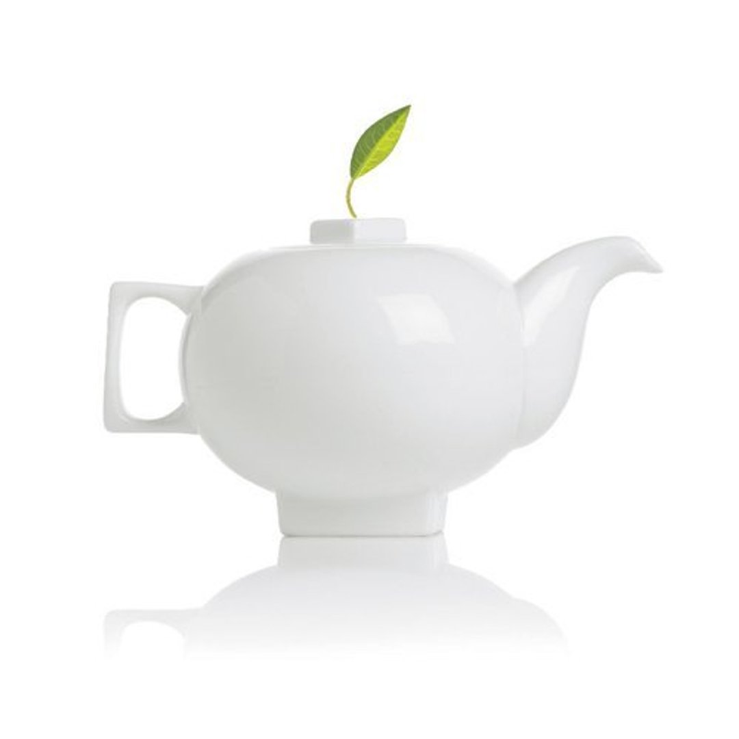 Tea Forte 至上白瓷茶壶 (礼盒)SOLSTICE PORCELAIN TEAPOT - 茶具/茶杯 - 其他材质 白色