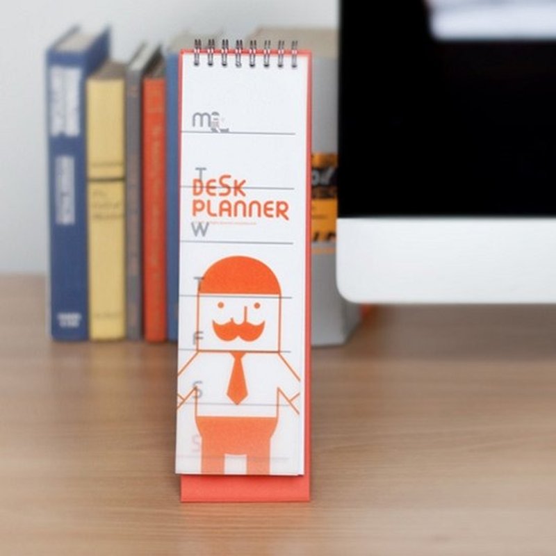 Dessin x Jstory-Mr.BABBA周周计画桌历本(无时效),JST16840 - 笔记本/手帐 - 纸 橘色