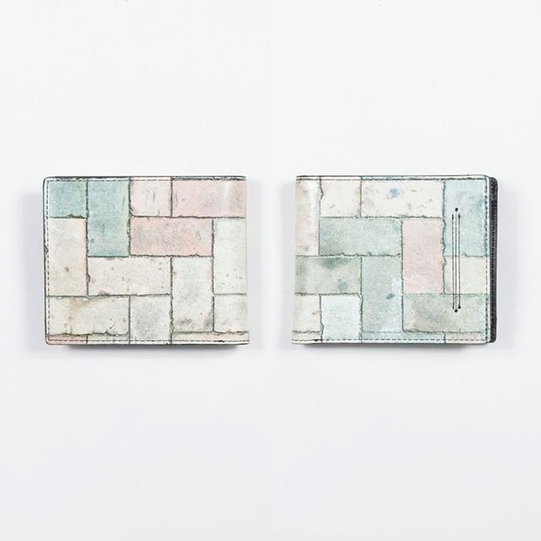 Color block two-fold wallet - 皮夹/钱包 - 其他材质 灰色