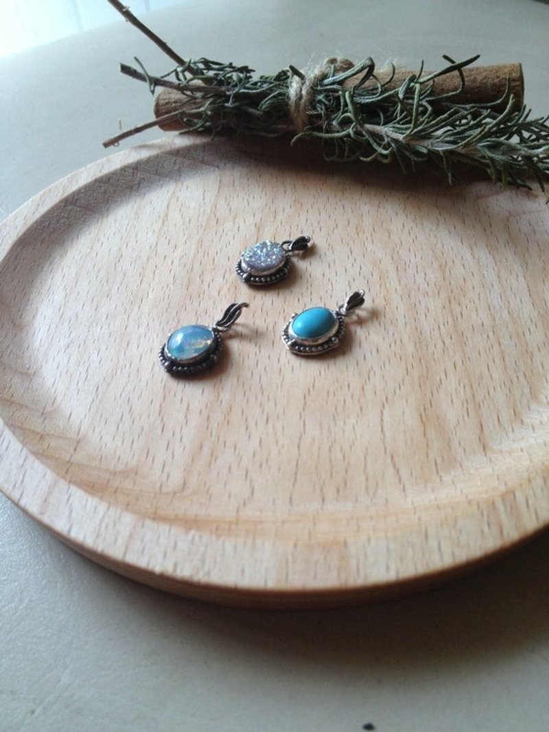 纯银宝石小球链 - 项链 - 宝石 多色