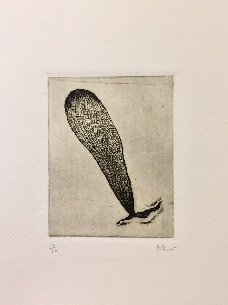 迷你版画原作-羽化-周见信 - 海报/装饰画/版画 - 纸 白色
