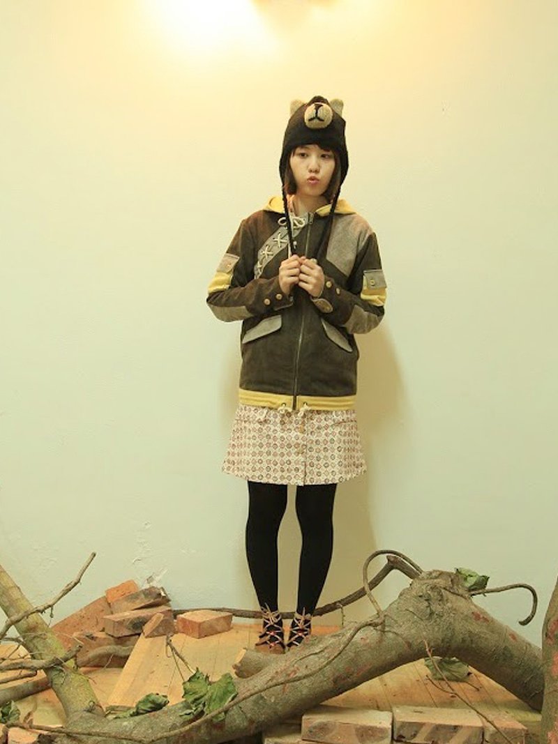 EARTH.er │"ESKIMO"中性户外外套 ● "ESKIMO" Unisex Outdoor Jacket│ :: 香港原创设计品牌 :: - 中性连帽卫衣/T 恤 - 其他材质 咖啡色