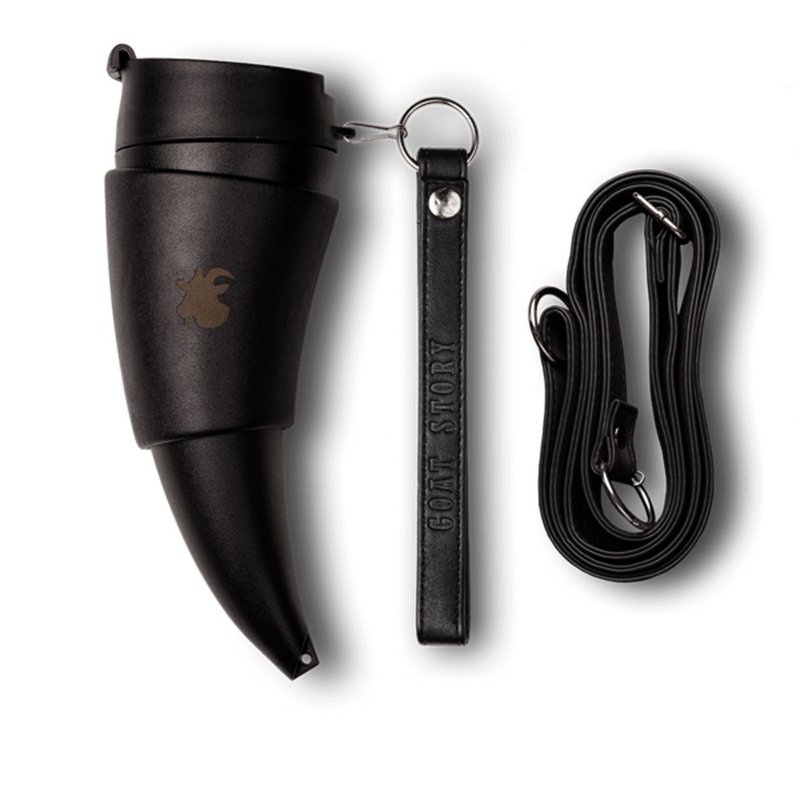 【GOAT STORY】Goat Mug 山羊角咖啡杯 -黑福利品(杯套凹损) - 咖啡杯/马克杯 - 其他材质 黑色