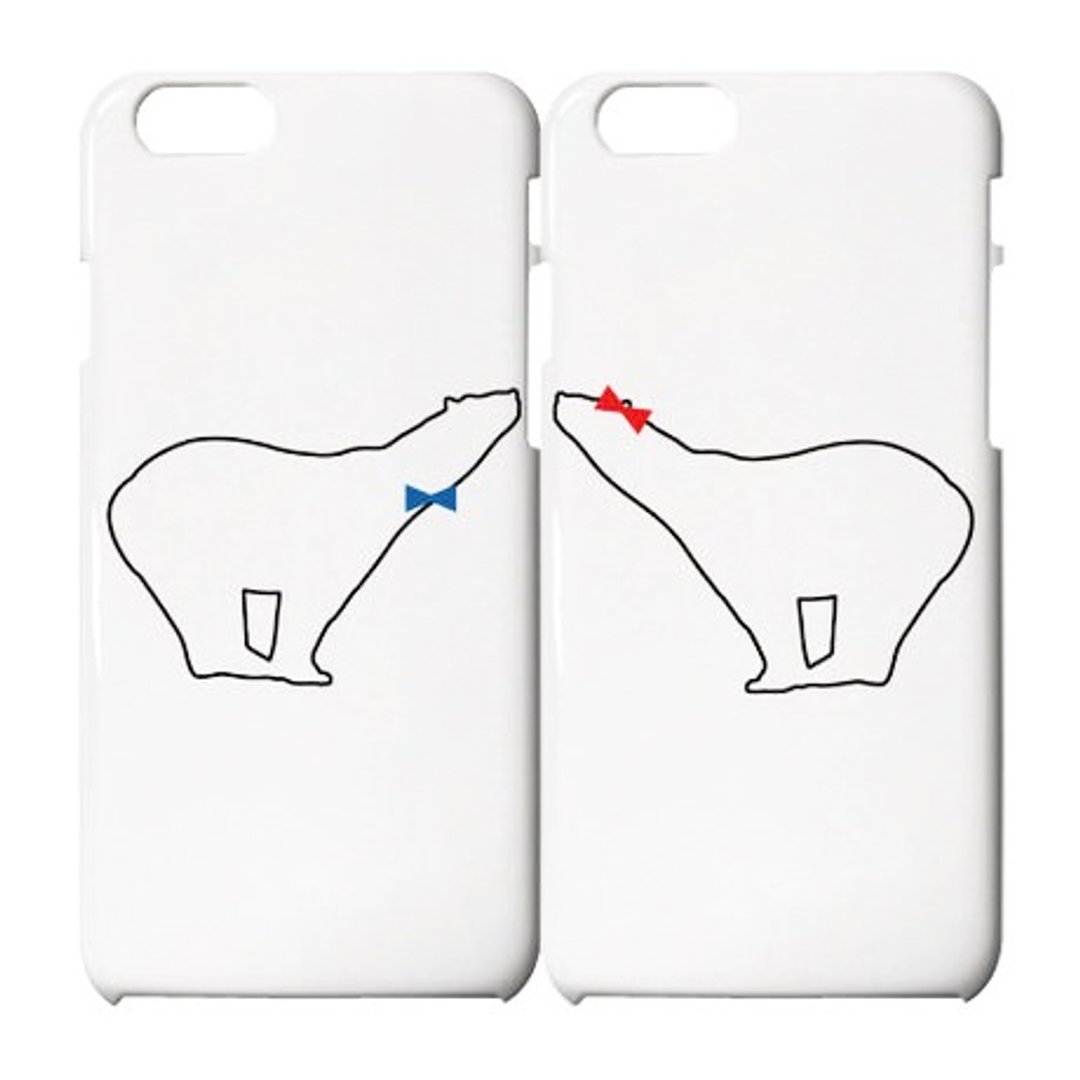 Bear iPhone 北极熊情侣手机壳 - 手机壳/手机套 - 塑料 白色