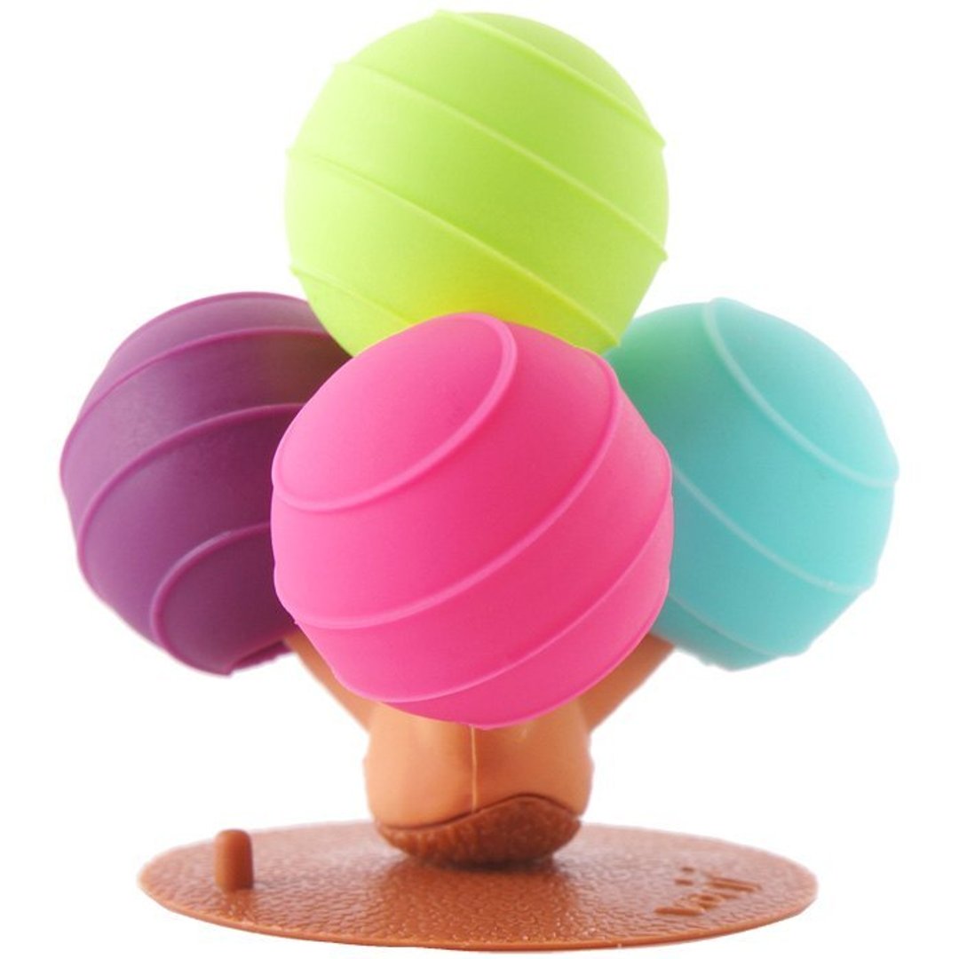 Vacii Candy Tree 桌上固定器-霓彩 - 卷线器/电线收纳 - 硅胶 紫色