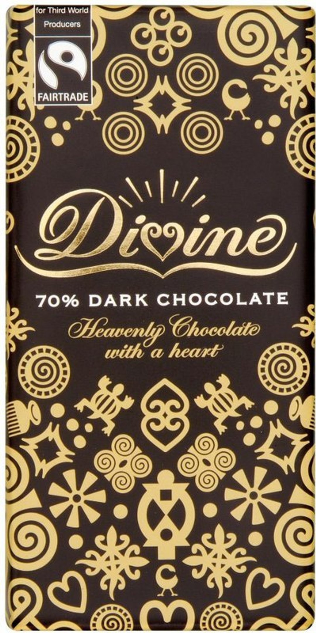 DIVINE 巧克力_70%黑巧克力＿公平贸易 - 蛋糕/甜点 - 新鲜食材 黑色