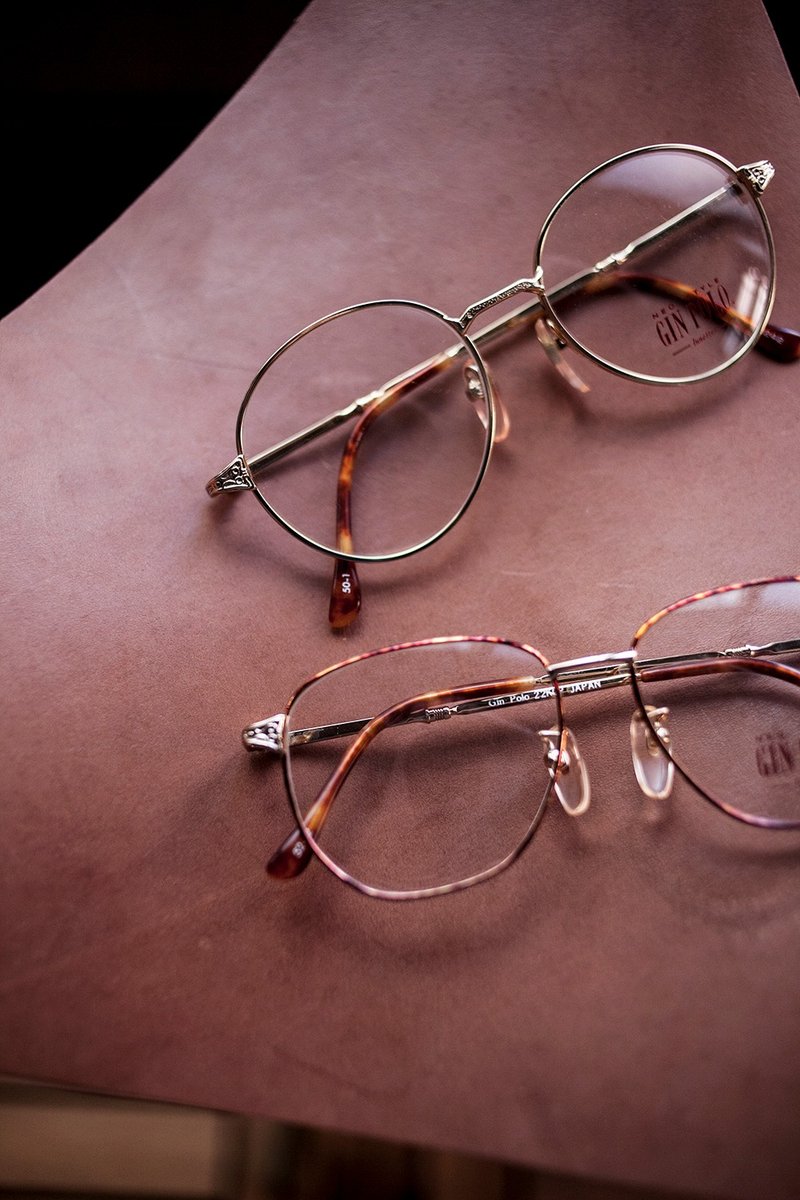 【Banana Flyin'】日本制 复古 乖乖 雕花波纹 金框眼镜 - 眼镜/眼镜框 - 其他材质 