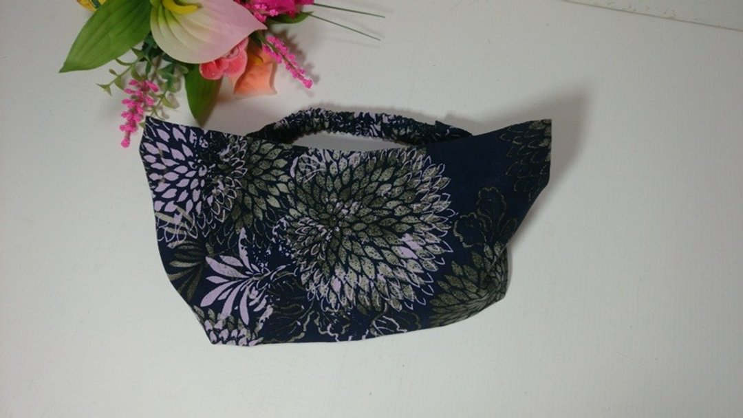 宽版发带~绽放花朵 - 发饰 - 棉 