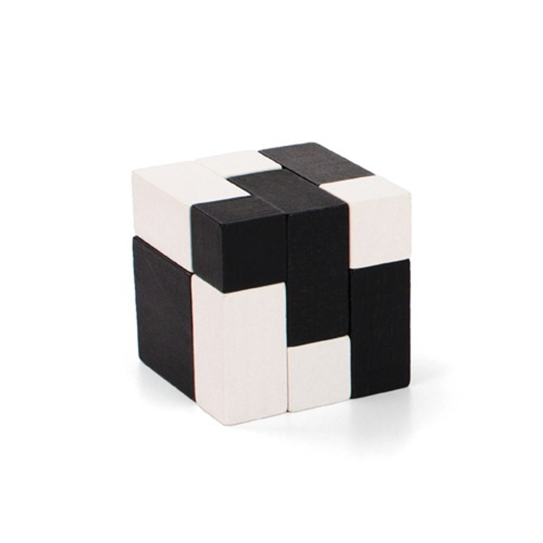 黑白木制方块PlayableART*Cube-Yin-Yang 阴阳 - 摆饰 - 木头 黑色