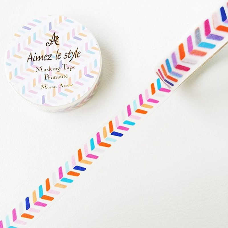 Aimez le style 15mm和纸胶带 (04871 马赛克箭头) - 纸胶带 - 纸 多色