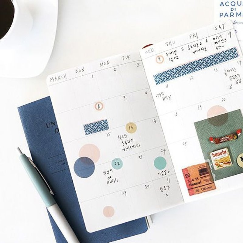 Dessin x iconic-Essay文学风记事本V4-海军蓝,ICO83122 - 笔记本/手帐 - 纸 蓝色