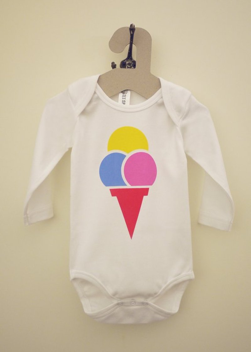 有机包屁衣-3球冰淇淋（长袖） - 其他 - 其他材质 