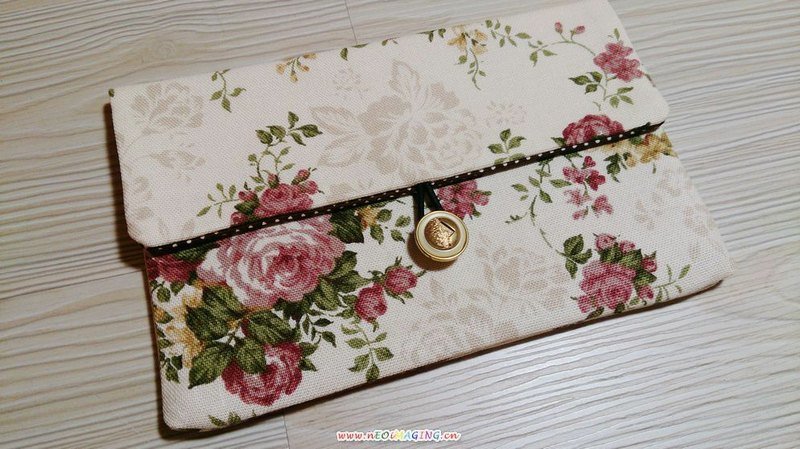 棉麻杂货乡村玫瑰园 存折 护照 万用袋 - 化妆包/杂物包 - 其他材质 白色