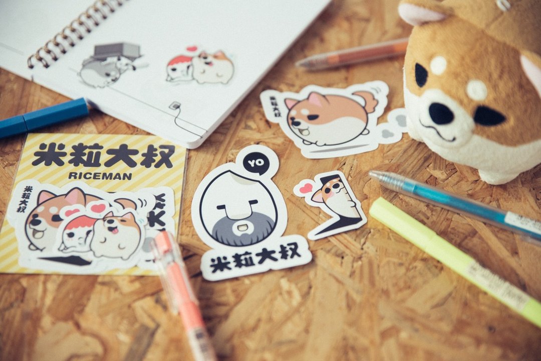小米柴犬吊饰贴纸组 - 玩偶/公仔 - 其他材质 多色