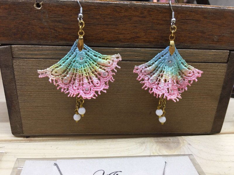 ES03-02 大彩虹紫金耳环 - 耳环/耳夹 - 其他材质 