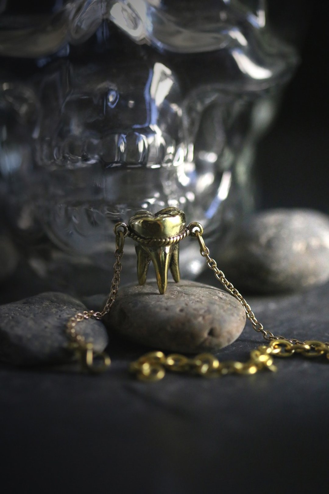 Human Tooth Bracelet with three fangs by Defy. - 手链/手环 - 其他金属 