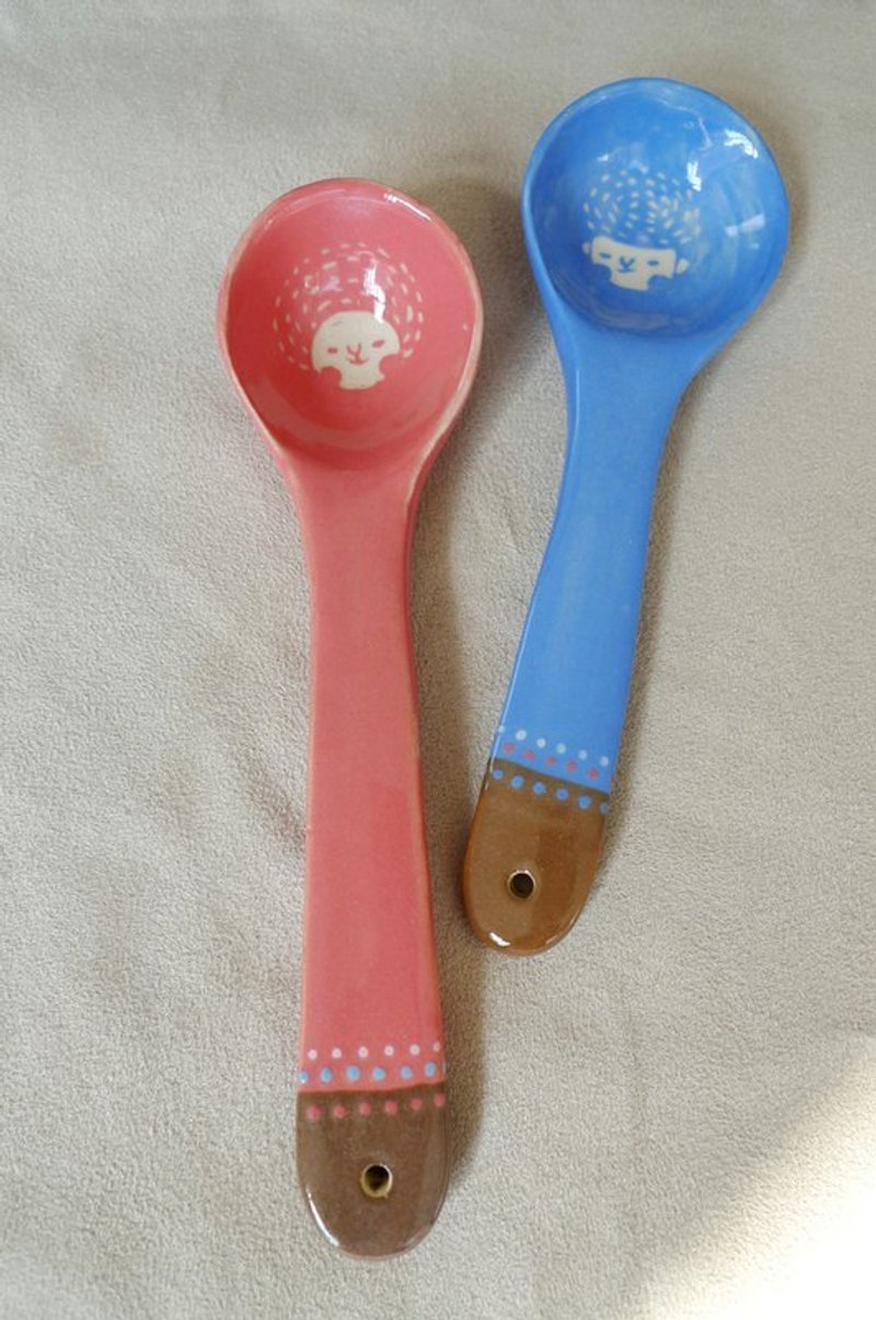 情侣汤匙(限量1套) - 餐刀/叉/匙组合 - 其他材质 红色