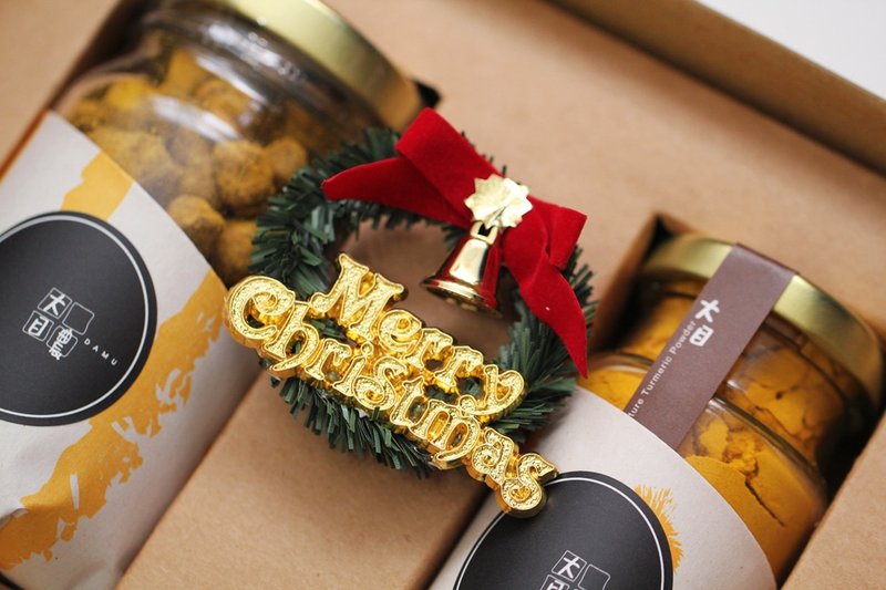 暖冬礼盒 ( 姜黄粉＋姜黄黑糖 ) - 蛋糕/甜点 - 植物．花 橘色