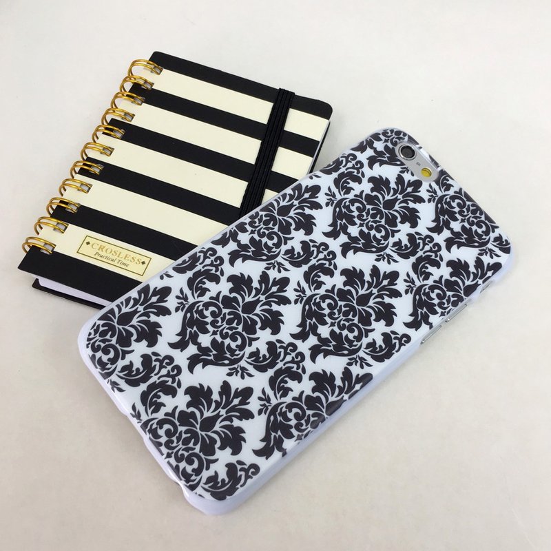 香港原创设计 黑色碎花图案(1) iPhone X,  iPhone 8,  iPhone 8 Plus,  iPhone 7, iPhone 7 Plus, iphone 6/6S , iphone 6/6S PLUS, Samsung Galaxy Note 7 透明手机壳 - 其他 - 塑料 