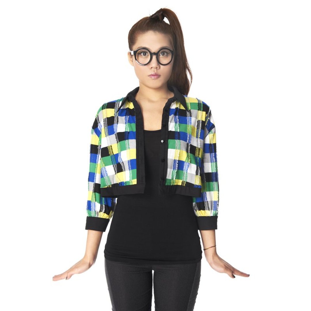 【blouse,shirt】_短板衬衫外罩_ x 《两个爸爸》 - 女装衬衫 - 其他材质 多色