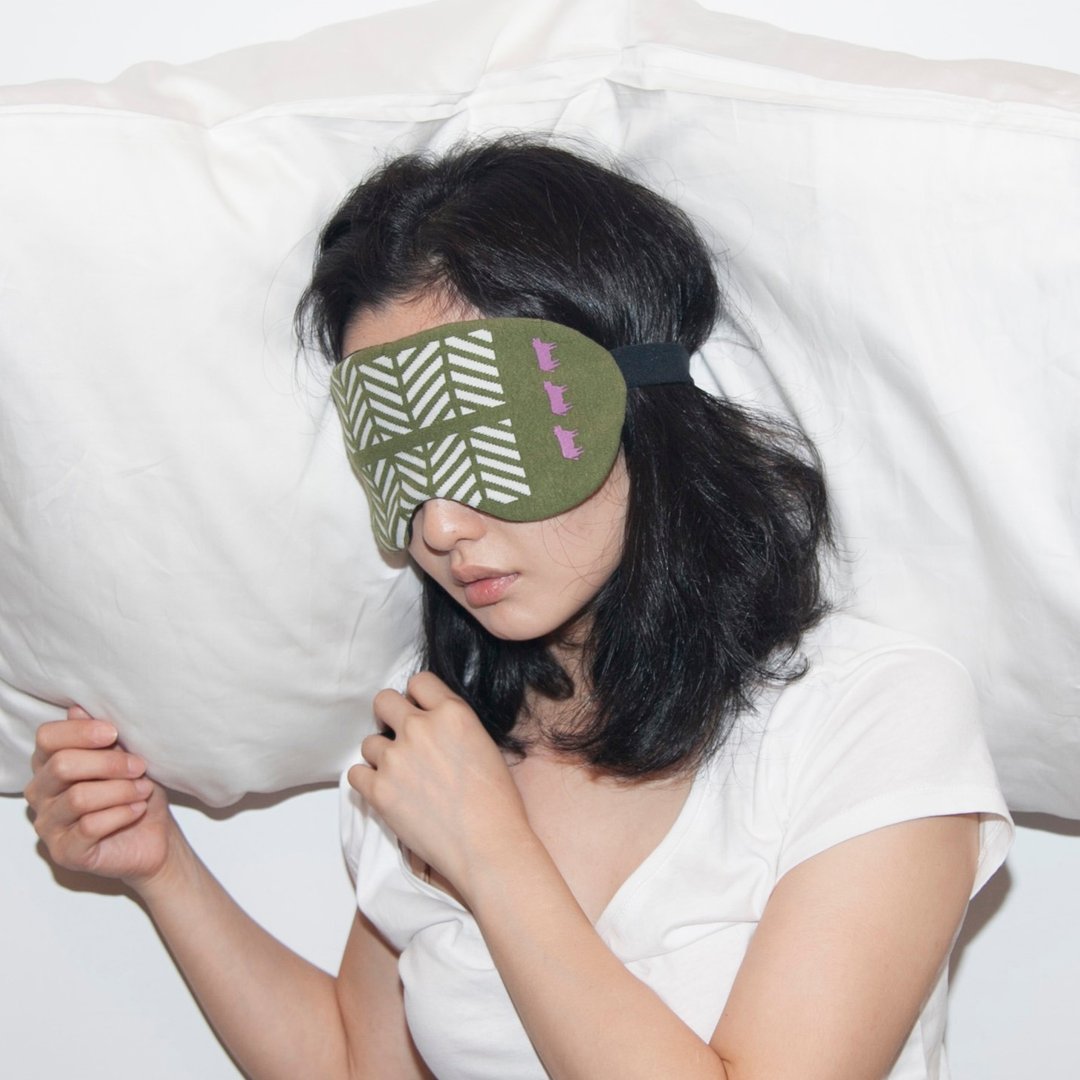 eye mask-beef / 牛吃草-matcha - 其他 - 其他材质 绿色