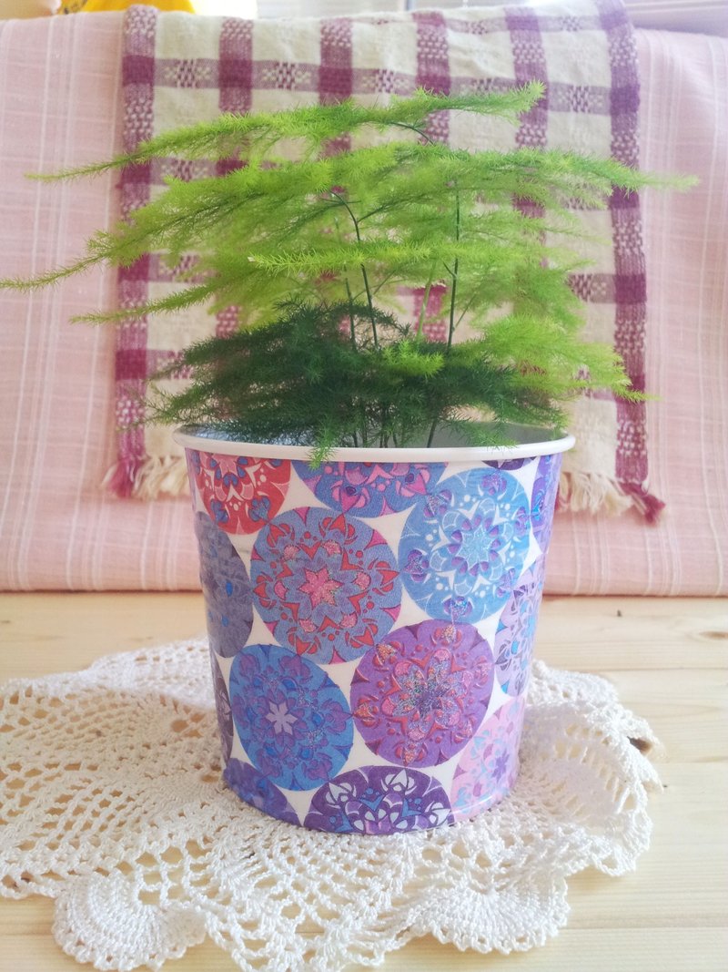 紫色圆圈花/花器 - 植栽/盆栽 - 其他金属 紫色