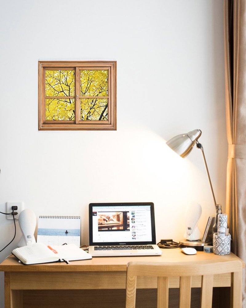 摄影-为自己开一扇有植物的窗 - 金黄的秋天 - 海报/装饰画/版画 - 纸 橘色