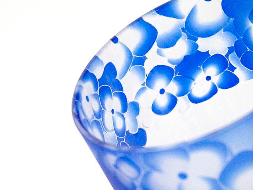 Hydrangea glass [blue] - 其他 - 玻璃 