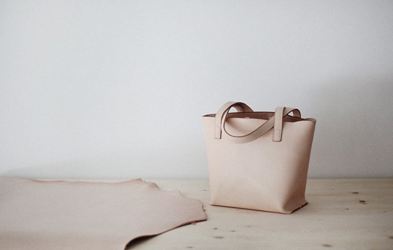 植鞣手拎单肩真皮牛皮手工男包手提包女包纯色 小号 - 手提包/手提袋 - 真皮 