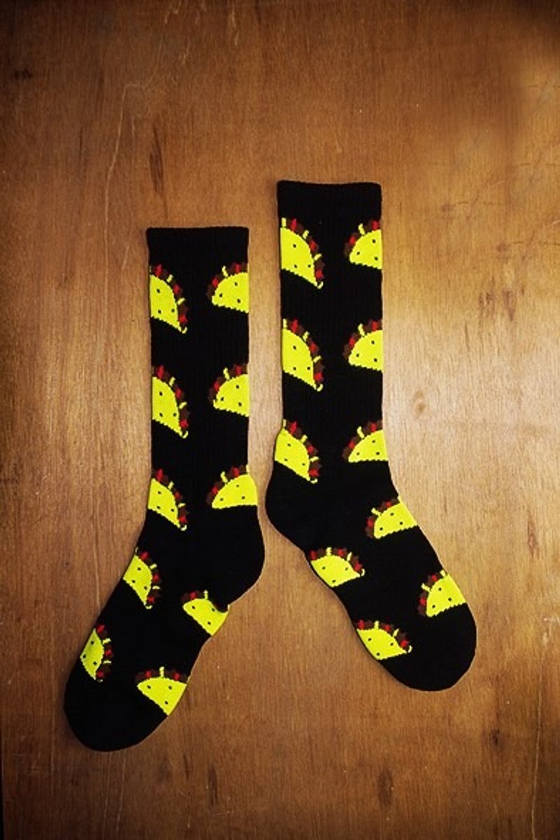 墨西哥黑卷饼!!夏漪眺=knock your socks off !! - 袜子 - 其他材质 黑色