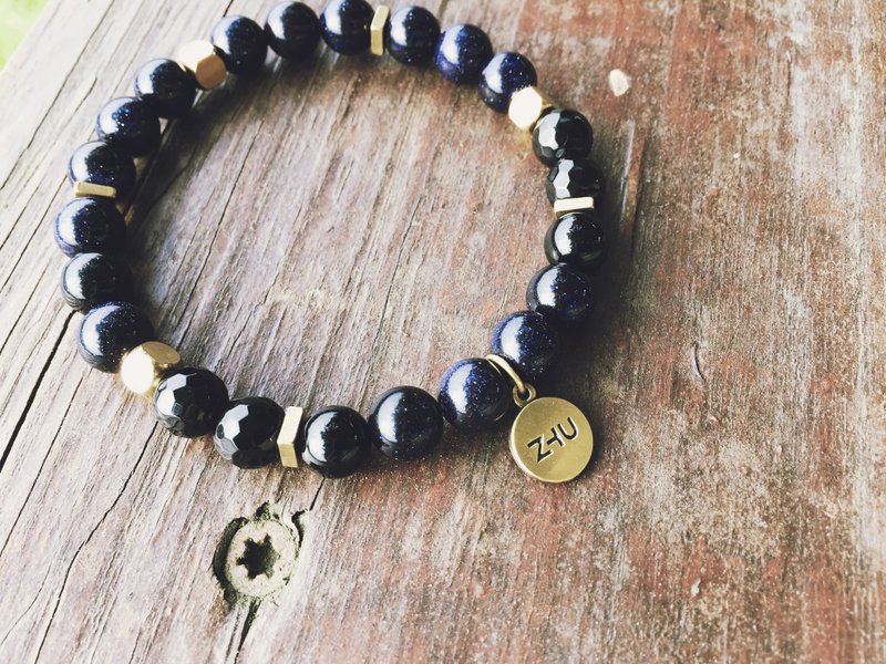 Zhu.手工手环 *. 奕黑易蓝 (情侣款/姊妹款/送礼/圣诞礼物/个性/男生手环) - 手链/手环 - 其他材质 