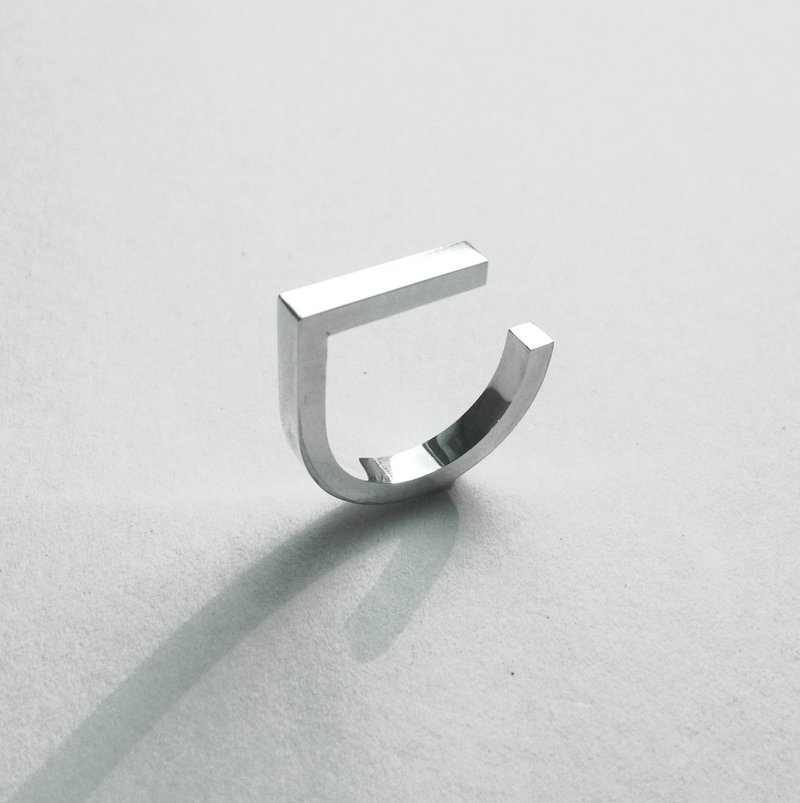 Form 1. 型1 (窄) - 戒指 - 其他金属 白色