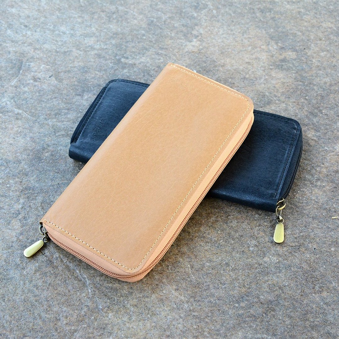 拉链长夹Zipper Long Wallet│天然防泼水│仿皮革纸 - 皮夹/钱包 - 纸 