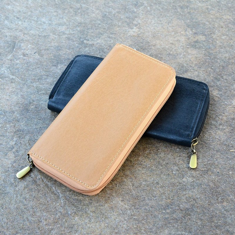 拉链长夹Zipper Long Wallet│天然防泼水│仿皮革纸 - 皮夹/钱包 - 纸 