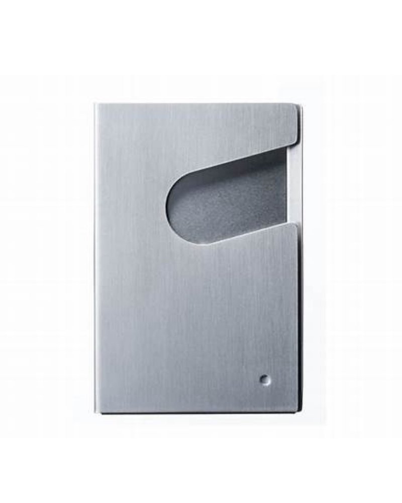 QURLI轻松转名片盒 -不锈钢银/发丝黑/发丝铜 - 文件夹/资料夹 - 其他金属 银色