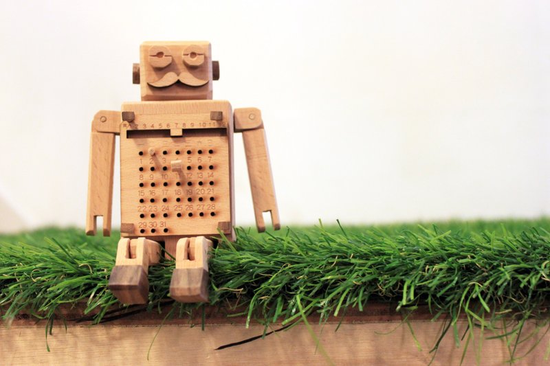 木头吓吓罗伯桌历 - 年历/台历 - 木头 卡其色