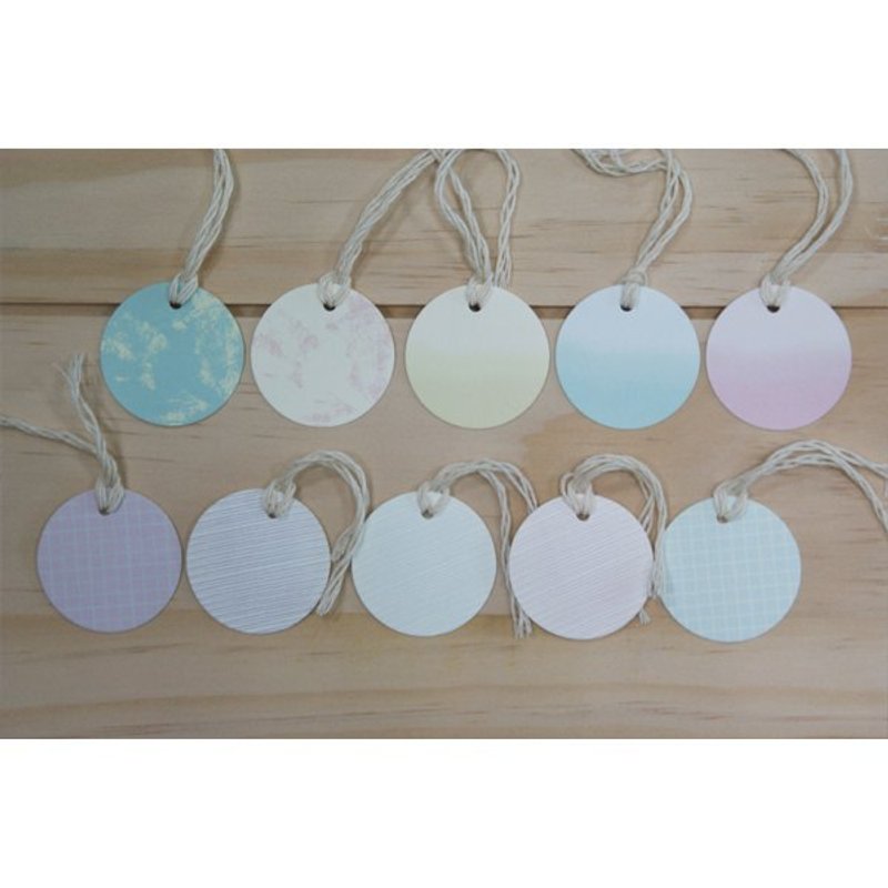 手绘风礼物吊卡-圆型-C - 其他 - 纸 多色