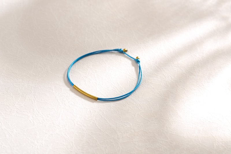 \| Charlene 莹丝手绳 |/ - 纯银。黄铜。手链。手环。A款23XS。 - 手链/手环 - 其他金属 蓝色