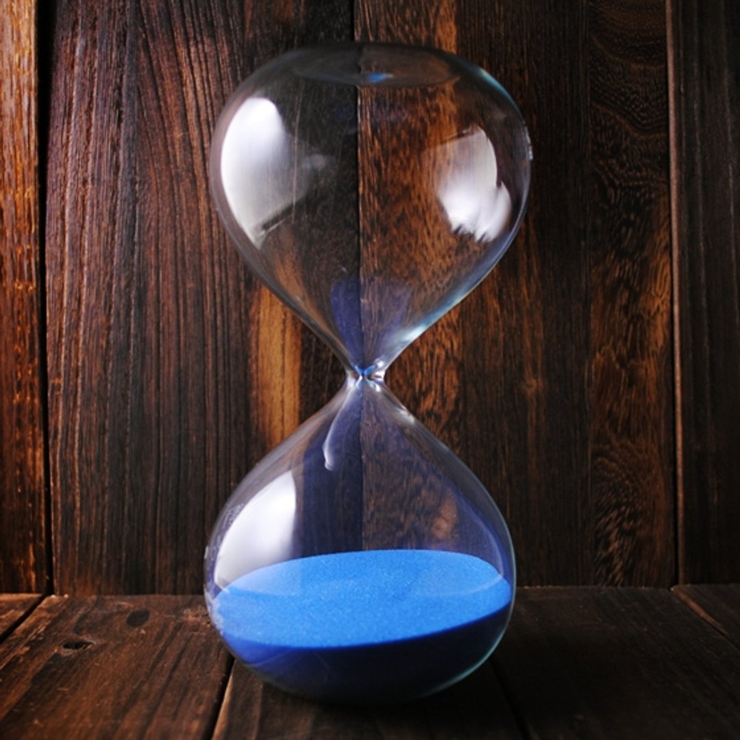 30MINS【可刻字的玻璃沙漏】海蓝时光沙漏 30分钟 定制化 情侣礼物 - 其他 - 玻璃 蓝色