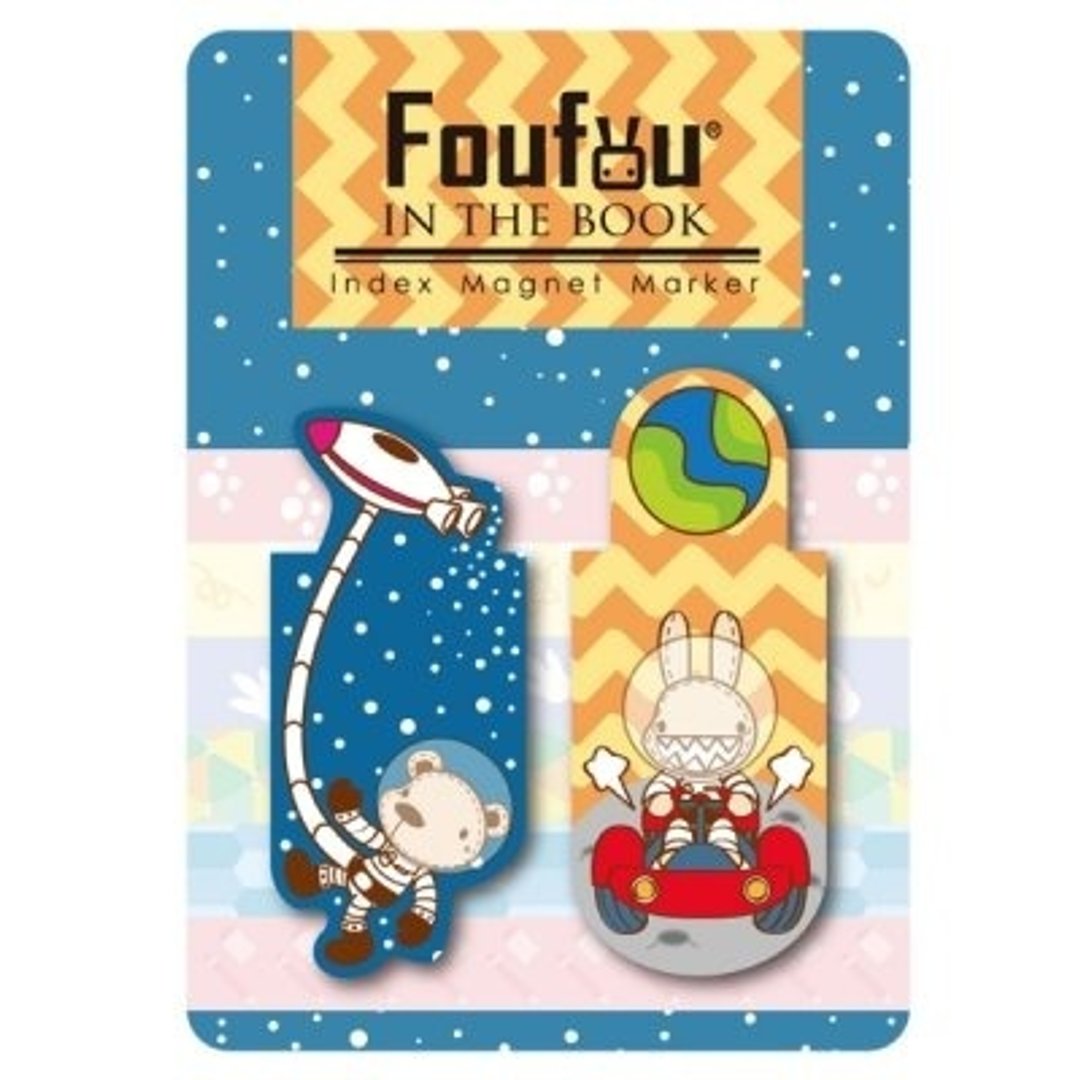 《Foufou》索引磁铁书签- Space Adventure - 冰箱贴/磁贴 - 其他材质 
