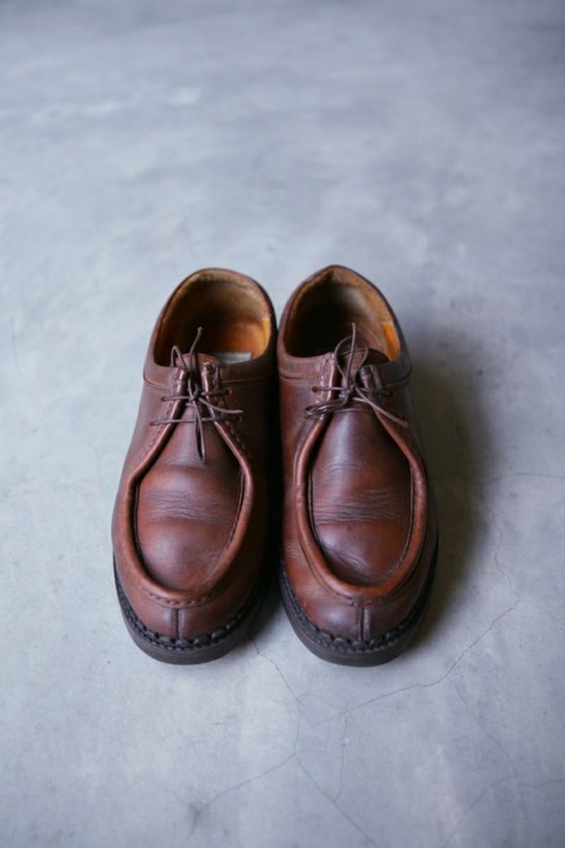 A ROOM MODEL - VINTAGE，SC-0723 PEGABO焦糖色牛皮袋鼠鞋 复古着下北泽 - 男款休闲鞋 - 真皮 