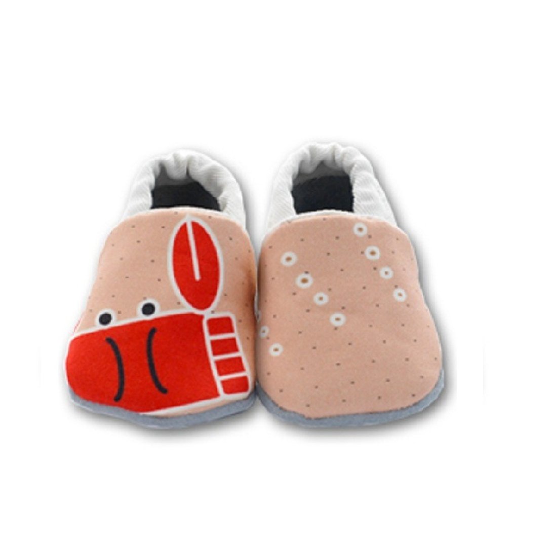 【欧洲制】螃蟹吐泡泡 First baby shoes 手工软底学步鞋/室内鞋 - 童装鞋 - 其他材质 
