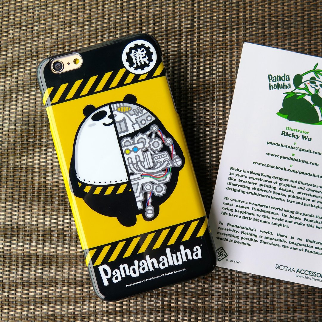 iPhone 6s/6p 机械熊猫 Pandahaluha 超薄贴身设计 手机套 手机壳 - 手机壳/手机套 - 塑料 黄色