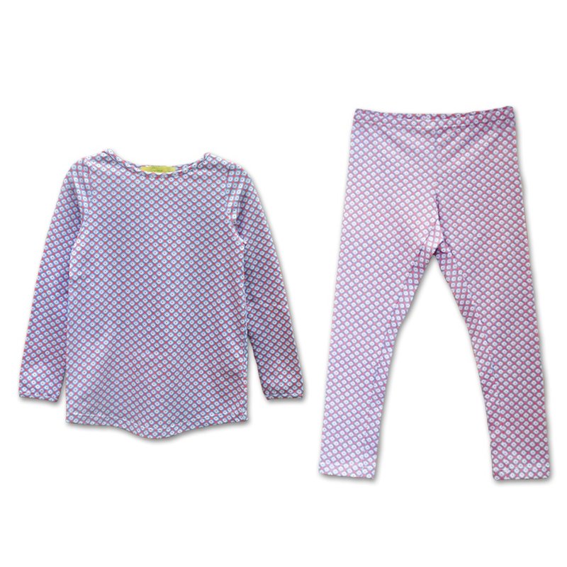 纯棉加莱卡舒适小豆点长袖睡衣睡裤组(L/XL) - 其他 - 棉．麻 