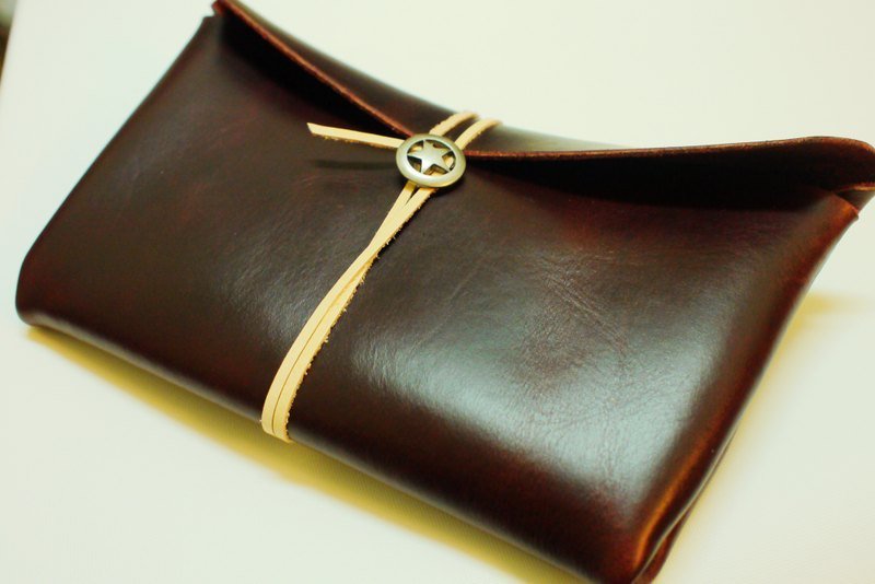 全手工 疯马 油皮 牛皮 笔袋,小物袋 - 其他 - 真皮 